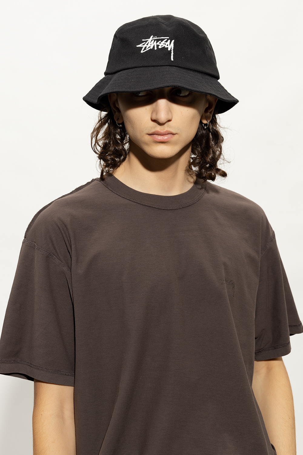 Black bucket hat shop stussy